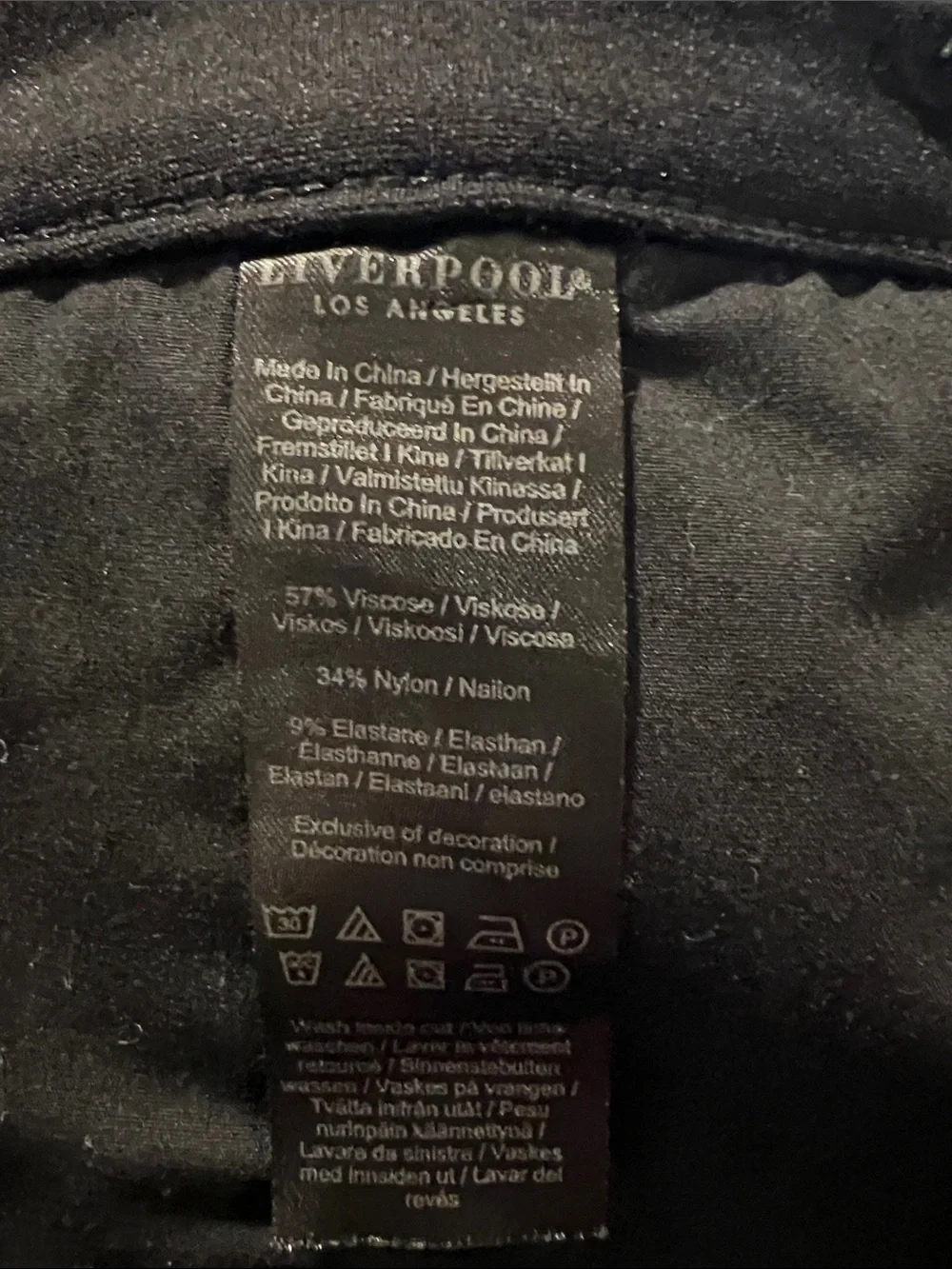 Liverpool Los Angeles Kelsey Ponte Knit Trouser Pants - Black Size 6/28